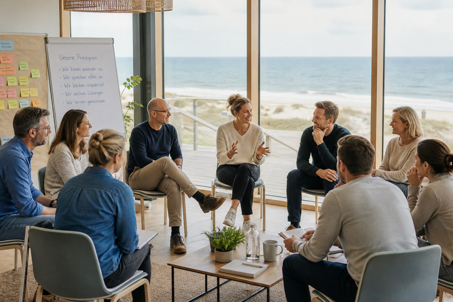 Team-Offsite am Meer